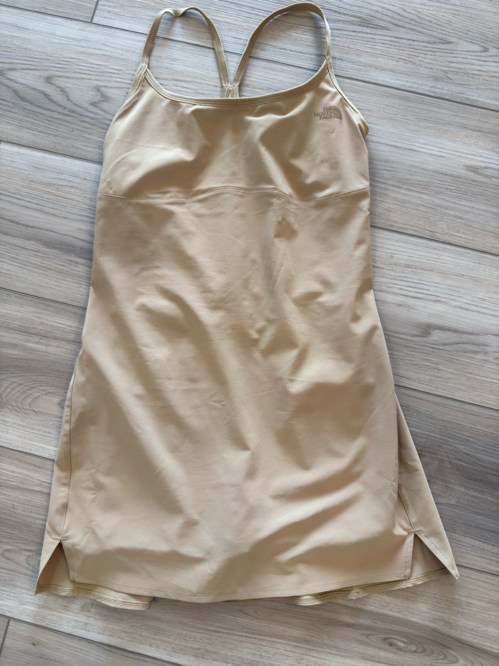 The North Face Beige Athletic Dress with Spaghetti Straps